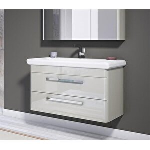 Rose 95 Cm Kaşmir Banyo Dolabı Alt Modül Ve Lavabo