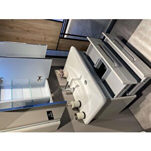 Rose 95 Cm Kaşmir Banyo Dolabı Alt Modül Ve Lavabo