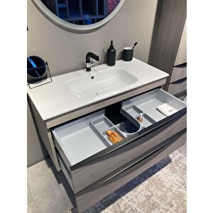 Vento 100 Cm, Dublin, Banyo Dolabı Alt Modül Ve Lavabo