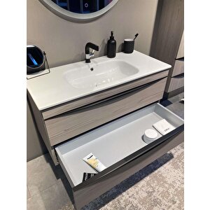 Vento 100 Cm, Dublin, Banyo Dolabı Alt Modül Ve Lavabo