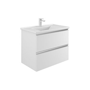 Terme 60 Cm Beyaz Çekmeceli Banyo Dolabı Alt Modül Ve Lavabo