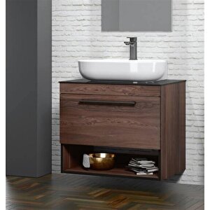Knidos 70 Cm Navaro Banyo Dolabı Alt Modül Ve Lavabo