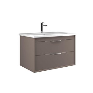 Clay 80 Cm Toprak Banyo Dolabı Alt Modül Ve Lavabo