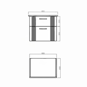 Bari 65 Cm Mat Yeşil Banyo Dolabı Alt Modül Ve Lavabo
