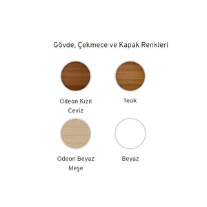 Orka Duden 60 Cm Ceviz Kapaklı Banyo Dolabı Alt Modül Ve Lavabo