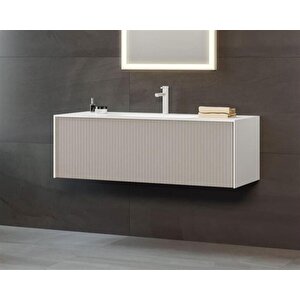 Cube 120 Cm Vizon Banyo Dolabı Alt Modül Ve Lavabo