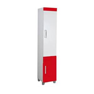 Sa2190.01.bk Star Boy Dolabı 35*190 Cm Beyaz Kırmızı(ç.sepetsiz)
