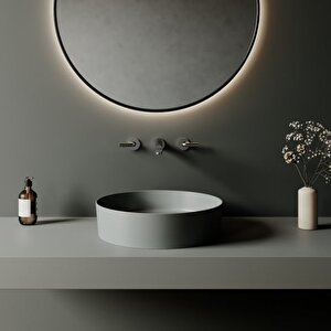 Lp145.00cg Loop Ø 45 Cm Tezgah Üstü Çanak Lavabo Cool Grey