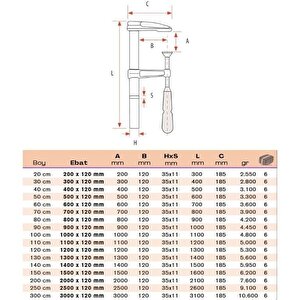 Büyük İşkence Döküm 130 Cm 1300x120mm