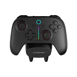 Hydra Pro Siyah Bt + 2.4 Ghz Şarj İstasyonlu Pc Gamepad Rgb Joypad