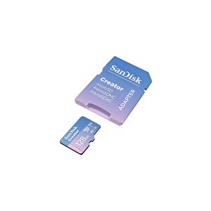 Creator 128gb 190/90mb/s Microsdxc Uhs-i A2 V30 Adaptörlü Hafıza Kartı Sdsqxaa-128g-in6ms