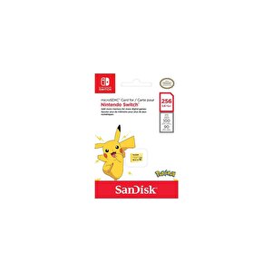 Sandisk Nintendo Switch Pokémon 256gb 100mb/s Microsdxc Lisanslı Hafıza Kartı Sdsqxao-256g-gn6zk