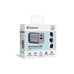 32200 Gnc-35 2-bağlantı Noktalı 35w Gan Duvar Şarj Cihazı