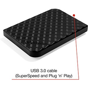 Verbatim 53194 - 1tb Usb 3.0 Siyah Taşınabilir Harddisk