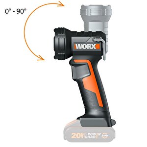 Wx025.9 20volt 160/350 Lümen Profesyonel Çok Fonksiyonlu Led Fener (akü Dahil Değildir)