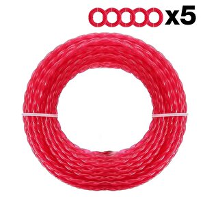 Wa0209 Wg185e/wg186e İçin 2.4mm 20 Metre (5x 4m) Pro-grade Spiral Burgulu Yedek Misina