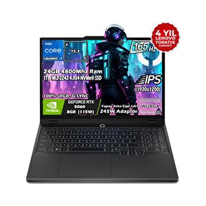 Legion 5 15irx10 Intel Core I7 13650hx 24gb 1tb Ssd Rtx 5060 (115w) 15.3'' Wuxga (1920x1200) Ips Panel Freedos Taşınabilir Bilgisayar 83ly00axtr