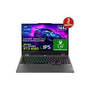 Loq 15irx9 Intel Core I7-13650hx 12gb 1tb Ssd 8gb Geforce Rtx 4060 15.6" Fhd Ips Freedos 83dv011gtr