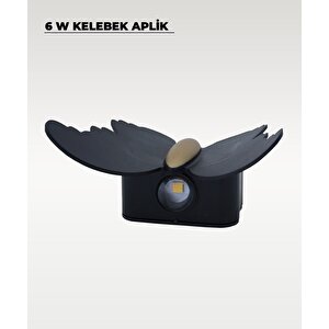 6w. Kelebek Aplik Çift Yönlü 3200k Sarı Işık