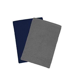 2 Li Lüks El Yüz Havlu Seti 50x90 Cm %100 Pamuklu Gramajlı Grinja