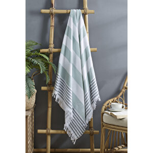 Serenity Büyük Boy Peştemal Havlu Deniz Plaj Banyo 90x170 Cm %100 Pamuk Yeşil