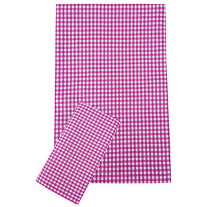 Zefira 170x170 Cm Balkon, Piknik, Mutfak Masa Örtüsü & Yer Sofra Bezi Pembe Pembe