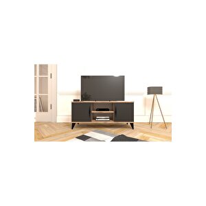 Vermo Tv Sehpası Tv Ünitesi Televizyon Sehpası Atlantik Çam Antrasit
