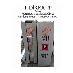 Yıldız Kilitli Demonte Ayaklı Aynalı Takı Dolabı Hediyelik Çok Amaçlı Takı Dolabı Beyaz