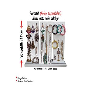 - Menekşe - Masaüstü Takı Organizatörü - Beyaz