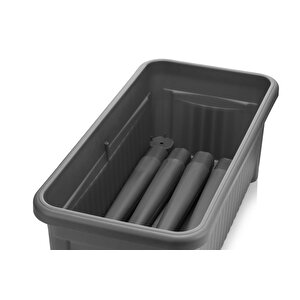 Omnipazar So-abs3 Fanuslu Ayaklı Bahçe Yetiştirme Saksı Seti 60 Litre No 3