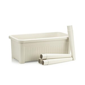 Omnipazar So-abs3 Fanuslu Ayaklı Bahçe Yetiştirme Saksı Seti 60 Litre No 3