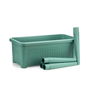 Omnipazar So-abs3 Fanuslu Ayaklı Bahçe Yetiştirme Saksı Seti 60 Litre No 3