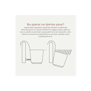 Omnipazar Krs-249 Plastik Pera Askılı Balkon Saksı 3.2 Lt Kahverengi 5 Adet