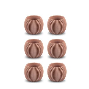 Krs-362 Plastik Mercan Kaktüs Saksı 0.35 Litre Soft Pembe 6 Adet
