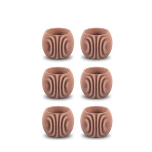 Krs-361 Plastik Mercan Kaktüs Saksı 0.15 Litre Soft Pembe 6 Adet