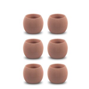 Krs-363 Plastik Mercan Kaktüs Saksı 0.7 Litre Soft Pembe 6 Adet