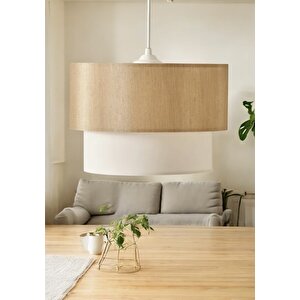 Modern Sarkıt Avize Mon Sir Sarkıt Avize Desert Beige Ve Ekru Şık Görsellik Katar