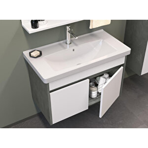 Aydos 85 Cm Banyo Dolabı Alt Modül Ve Lavabo