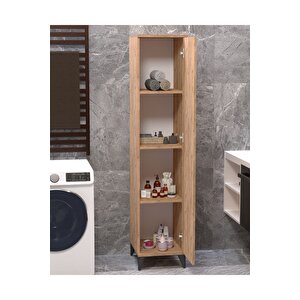 Vesso Tek Kapaklı Dolap Çok Amaçlı Dolap Banyo Dolabı Mutfak Dolabı Kiler Dolabı Raflı Dolap