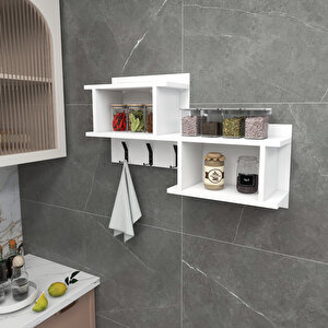 Arnetti Nizza Raflı Askılı Duvara Monte Çok Amaçlı Dolap - Nizza