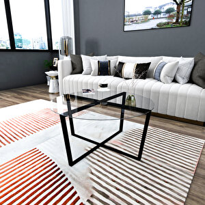 Arnetti Serenity Yuvarlak Cam Modern Lüx Orta Sehpa