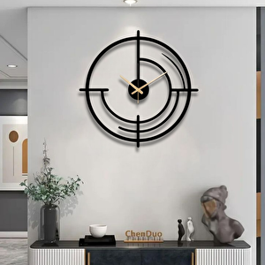 Cosmi̇c Ci̇rcle Mi̇ni̇mali̇st Metal Duvar Saati̇