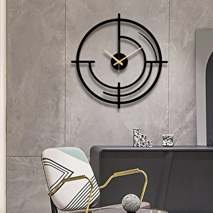 Cosmi̇c Ci̇rcle Mi̇ni̇mali̇st Metal Duvar Saati̇