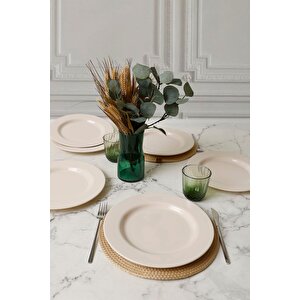 Krem Assos Servis Tabağı 28 Cm 6 Adet 030