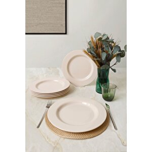 Krem Assos Servis Tabağı 28 Cm 6 Adet 030