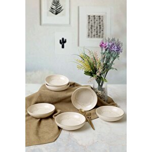 Taupe Bloom Halka Çerezlik / Sosluk 13 Cm 6 Adet 22528