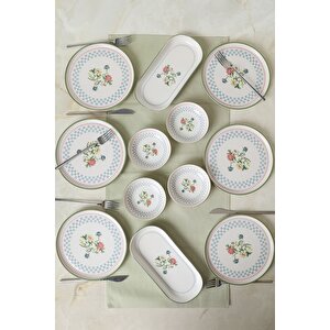 Rose Line Kahvaltı Takımı 12 Parça 6 Kişilik 22911-13
