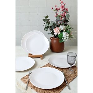 Beyaz Ege Servis Tabağı 26 Cm 6 Adet 006
