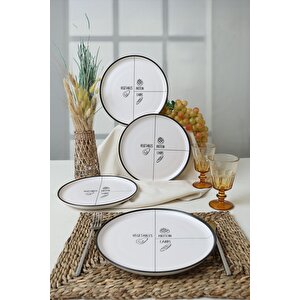 Savory Hitit Servis Tabağı 25 Cm 4 Adet 23039