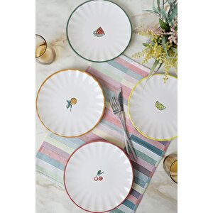Fruit Feast Sirius Pasta Tabağı 22 Cm 4 Adet 23108-11